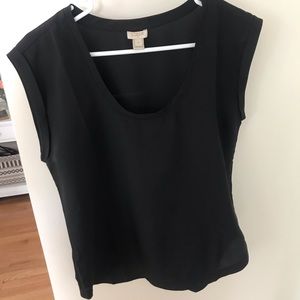 J crew scoop neck top